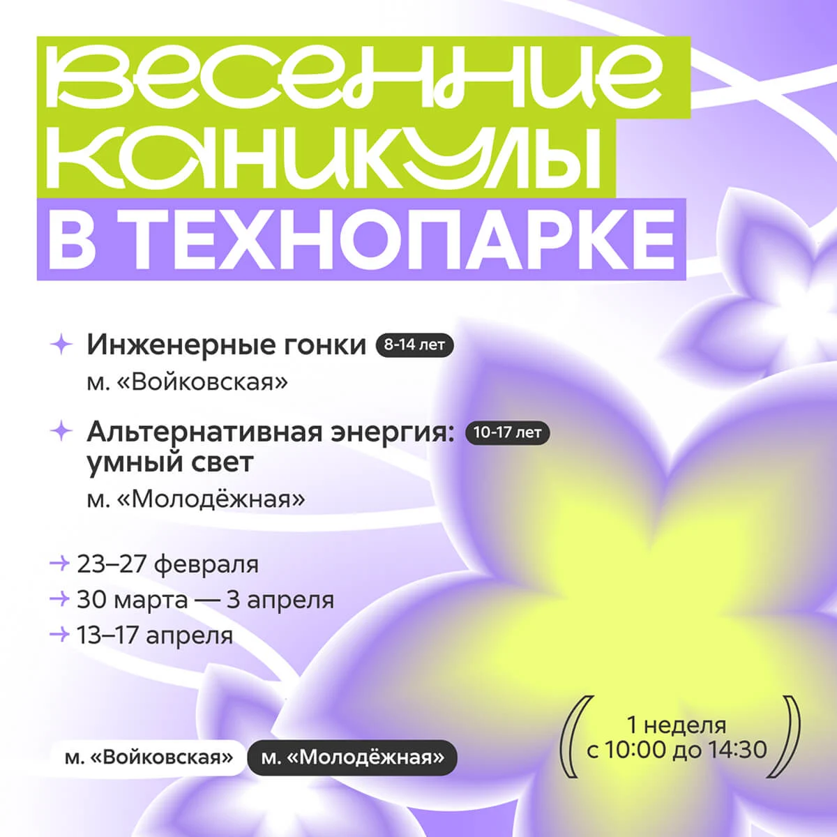 Каникулы весна 26